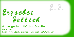 erzsebet hellich business card
